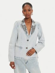 One Teaspoon Marynarka 26469 Niebieski Relaxed Fit. Niebieskie żakiety damskie One Teaspoon, l, bez wzorów, z bawełny. Za 639.99 zł.