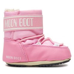 Śniegowce Moon Boot. Czerwone śniegowce dziewczęce Moon Boot, bez zapięcia. Za 399.99 zł.