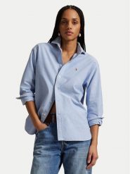 Polo Ralph Lauren Koszula 211956604002 Niebieski jasny Relaxed Fit. Niebieskie koszule damskie Polo Ralph Lauren, s, bez wzorów, z bawełny, bez kołnierzyka, bez ramiączek. Za 769.99 zł.