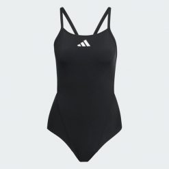 STRÓJ KĄPIELOWY RIPSTREAM TEAM Z CIENKIMI RAMIĄCZKAMI I WYCIĘCIEM NA PLECACH W. Czarne kostiumy jednoczęściowe damskie Adidas, l, bez wzorów, z dzianiny, sportowe, na fitness i siłownię. Za 199.00 zł.