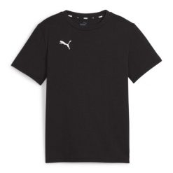 Koszulka dziecięca Puma Teamgoal Casuals Tee Jr czarna 164. Białe t-shirty dla chłopców Puma, bez wzorów, bez ramiączek. Za 65.00 zł.