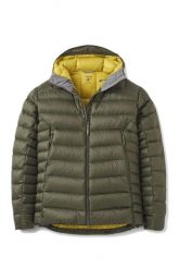 Kurtka trekkingowa puchowa męska Electron Pro Hoody. Zielone kurtki męskie RAB, m, bez wzorów, z puchu, z kapturem. Za 1,419.99 zł.