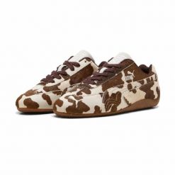 Buty sportowe damskie Puma SPEEDCAT 40614101. Brązowe obuwie sportowe damskie Puma, bez wzorów, z gumy. Za 321.33 zł.