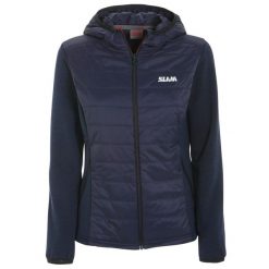 Bluza Polarowa Slam Act Ws Hybrydowa Damskie. Niebieskie bluzy sportowe damskie SLAM, l, bez wzorów, z materiału, z kapturem. Za 695.99 zł.