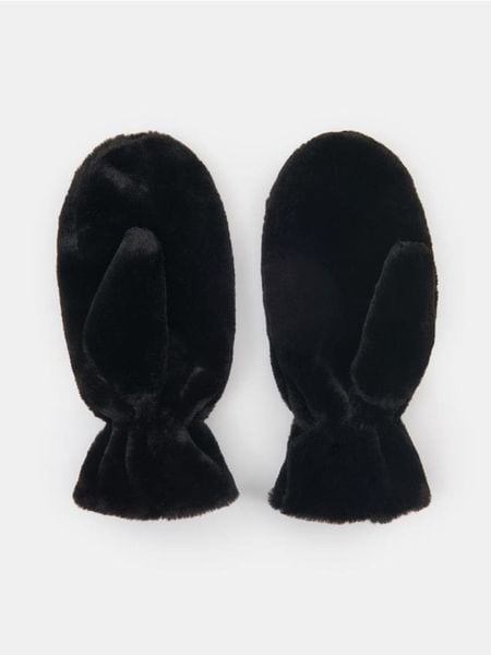 Rękawiczki jednopalczaste - czarny. Czarne rękawiczki damskie Sinsay, bez wzorów. Za 25.99 zł.