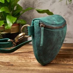 Zestaw prezentowy ZUP-59-GR saszetka nerka damska T-36-GR portfel damski skórzany T-25-GR. Portfele damskie Paolo Peruzzi, bez wzorów. Za 333.47 zł.