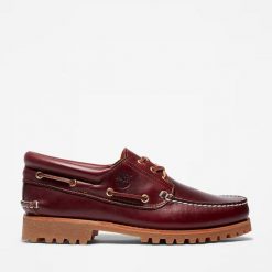 Mokasyny męskie Timberland Authentic BOAT SHOE BURGUNDY. Czerwone mokasyny męskie Timberland, bez zapięcia. Za 679.99 zł.