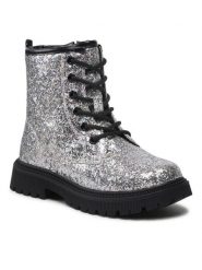 Nelli Blu Trapery CM211214-1 Srebrny. Szare buty zimowe dziewczęce Nelli Blu, bez wzorów, z tworzywa sztucznego, bez zapięcia. Za 149.99 zł.