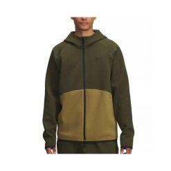 Bluza z kapturem i zamkiem błyskawicznym Under Armour Unstoppable Fleece. Zielone bluzy męskie Under Armour, xl, bez wzorów, z dzianiny, z kapturem. Za 462.85 zł.