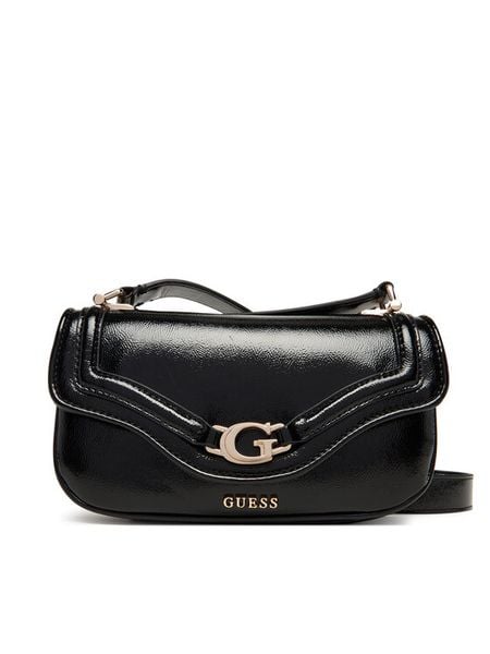 Guess Torebka HWTG79 93790 Czarny. Czarne listonoszki damskie Guess, z aplikacjami, ze skóry, bez dodatków. Za 298.99 zł.
