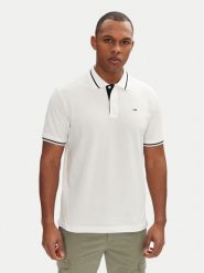 Tommy Jeans Polo DM0DM20745 Biały Regular Fit. Białe koszulki polo męskie Tommy Jeans, l, bez wzorów, z bawełny, bez ramiączek. Za 179.99 zł.