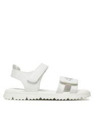 Calvin Klein Jeans Sandały V1A2-82039-1013X S Biały. Białe sandały dziewczęce Calvin Klein Jeans, z jeansu, bez zapięcia. Za 179.99 zł.