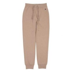Spodnie Do Joggingu Damskie Prążkowane Ściągacze. Brązowe spodnie materiałowe damskie Champion, bez wzorów, prążkowane, do biegania. Za 209.99 zł.