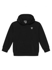 Guess Bluza J6GQ10 KF712 Czarny Relaxed Fit. Czarne bluzy dla dziewczynek Guess, z aplikacjami, z bawełny, bez ramiączek, bez kaptura. Za 324.99 zł.