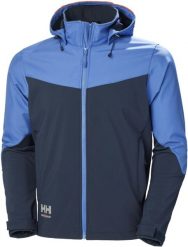 Kurtka męska Helly Hansen Jacket HELLY HANSEN Oxford Softshell, light blue 3XL. Niebieskie kurtki męskie Helly Hansen, m, bez wzorów, z softshellu, bez kaptura. Za 351.61 zł.