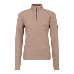 Odzież Izolacyjna Damska Glamorize II. Brązowa bluzy sportowe damskie Dare 2b, bez wzorów, bez kaptura, trekkingowe. Za 104.99 zł.