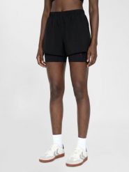 Szorty damskie Hummel Hiit Intensity. Czarne szorty sportowe damskie Hummel, l, bez wzorów, z materiału, klasyczne, z standardowym stanem, na fitness i siłownię. Za 242.50 zł.