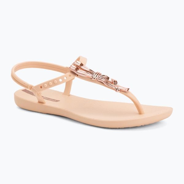 Sandały damskie Ipanema Class Charmi. Brązowe sandały damskie Ipanema, bez wzorów, z materiału, bez obcasa, bez zapięcia. Za 83.99 zł.
