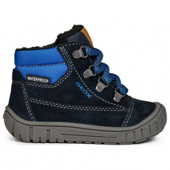 Geox Chłopięce Buty Zimowe Za Kostkę Omar, 26, Niebieskie. Niebieskie buty zimowe chłopięce Geox, z gumy. Za 309.00 zł.