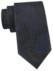 Krawat Męski - Angelo di Monti - Czarny, Niebieskie Akcenty. Niebieskie krawaty i muchy Angelo di Monti, bez wzorów, z tkaniny, eleganckie. Za 45.00 zł.