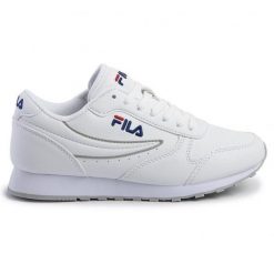 Buty Fila Orbit Low 1010308.1FG białe. Białe obuwie sportowe damskie bez wzorów, z materiału. Za 303.05 zł.