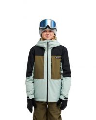 Kurtka śniegowa techniczna dla Chłopcy FOREVER 20K Zielony. Zielone kurtki i płaszcze dla chłopców Quiksilver, bez wzorów, z gore-texu, klasyczne, bez kaptura. Za 649.99 zł.