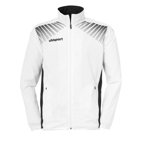 Kurtka prezentacyjna Uhlsport Goal. Białe kurtki męskie Uhlsport, bez wzorów, na fitness i siłownię. W wyprzedaży za 195.10 zł.