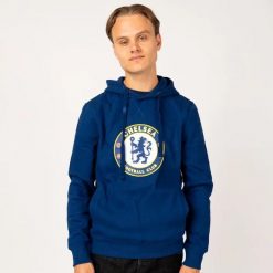 Chelsea bluza z kapturem dla dorośli. Niebieskie bluzy męskie CHELSEA, m, bez wzorów, z bawełny, z kapturem. Za 189.99 zł.