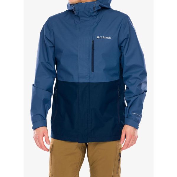 Kurtka przeciwdeszczowa męska Columbia Hikebound II Jacket. Niebieskie kurtki męskie Columbia, m, bez wzorów, sportowe, bez kaptura. W wyprzedaży za 522.40 zł.