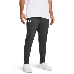 Spodnie dresowe męskie Under Armour Rival Terry Jogger. Szare spodnie sportowe męskie Under Armour, l, bez wzorów, z dresówki. Za 149.00 zł.