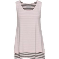 Top w optyce 2 w 1 bonprix pastelowy jasnoróżowy - szary melanż. Czerwone topy damskie bonprix, melanż. Za 69.99 zł.