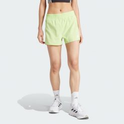 Szorty Own the Run. Zielone szorty sportowe damskie Adidas, xs, bez wzorów, sportowe, do biegania. Za 168.05 zł.