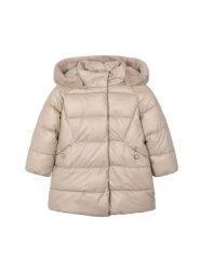 Mayoral Kurtka zimowa 4447 Beżowy Relaxed Fit. Brązowe buty zimowe dziewczęce Mayoral, na zimę, bez wzorów, z syntetyku, bez kaptura. Za 259.99 zł.