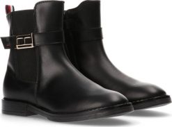 Tommy Hilfiger Tommy Hilfiger skórzane botki CHELSEA BOOT BLACK T4A5-33048-0036999-999 40. Czarne botki damskie Tommy Hilfiger, bez obcasa, bez zapięcia. Za 629.99 zł.
