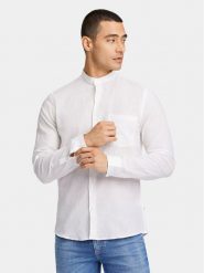 Lindbergh Koszula 30-203344A Biały Slim Fit. Białe koszule męskie Lindbergh, m, bez wzorów, z bawełny, bez kołnierzyka, bez ramiączek. Za 179.99 zł.