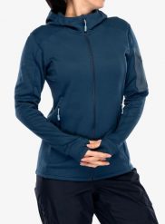 Bluza z kapturem damska Rab Modulus Hoody. Zielone bluzy damskie RAB, na zimę, m, bez wzorów, z materiału, z kapturem. Za 439.99 zł.