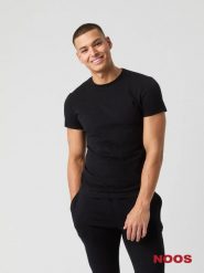Bjorn_borg CENTRE T-SHIRT BLACK BEAUTY męski. Czarne t-shirty męskie Björn Borg, m, bez wzorów, bez kołnierzyka. Za 226.00 zł.