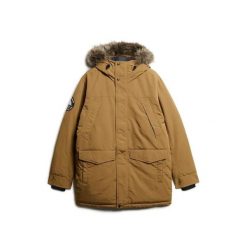 Parka z syntetycznym futrem Superdry Everest. Brązowe kurtki męskie Superdry., na zimę, m, bez wzorów, z syntetyku, eleganckie, bez kaptura. Za 813.80 zł.
