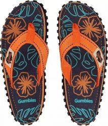 Japonki męskie Gumbies Gumbies unisex Islander ORANGE HIBISCUS 40. Pomarańczowe klapki męskie Gumbies. Za 134.99 zł.