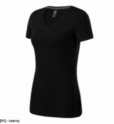 MALFINI Action V-neck - ADLER - Action V-neck - Koszulka damska, 180 g/m, 95 % bawełna, 5 % elastan czarny S. Czarne t-shirty damskie Malfini, m, bez wzorów, z bawełny, bez kołnierzyka. Za 34.15 zł.