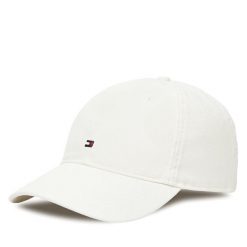 Czapka z daszkiem Tommy Hilfiger. Białe czapki i kapelusze męskie Tommy Hilfiger, bez wzorów. Za 119.99 zł.