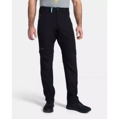 Męskie spodnie outdoorowe Kilpi HOSIO-M. Czarne spodnie sportowe męskie Kilpi, m, bez wzorów, z nylonu, trekkingowe. Za 380.74 zł.