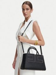 Elisabetta Franchi Torebka BS-06A-66E2-V440 Czarny. Czarne torebki do ręki damskie Elisabetta Franchi, bez wzorów, bez dodatków. Za 1,879.00 zł.