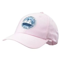 Czapka z daszkiem Elbrus Tuwa Wo's - różowa. Czerwone czapki i kapelusze damskie ELBRUS, na lato, bez wzorów, z bawełny. Za 49.99 zł.
