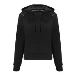 Bluza fitness damska Under Armour Fleece Hoodie. Czarne bluzy sportowe damskie Under Armour, s, bez wzorów, bez kaptura, na fitness i siłownię. Za 199.99 zł.