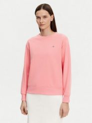 Gant Bluza Shield 4201414 Różowy Relaxed Fit. Czerwone bluzy damskie GANT, xl, bez wzorów, z bawełny, bez kaptura. Za 249.99 zł.