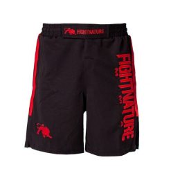 Szorty MMA Fightnature Cage. Czarne szorty męskie FIGHTNATURE, m, bez wzorów, z materiału. Za 253.00 zł.