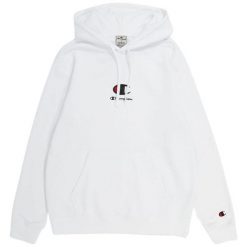 Męska Bluza Z Logo Na Piersi. Białe bluzy męskie Champion, m, bez wzorów, bez kaptura, trekkingowe. Za 326.99 zł.