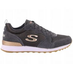 Buty na co dzień damskie SKECHERS RETROS OG 85 skóra. Szare obuwie sportowe damskie Skechers, bez wzorów, ze skóry, trekkingowe, Skechers Sport. Za 243.00 zł.