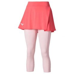 Damska spódnica 2 w 1 Mizuno Mugen. Czerwone spódnice damskie Mizuno, l, bez wzorów, z materiału, eleganckie, sportowe. Za 248.50 zł.